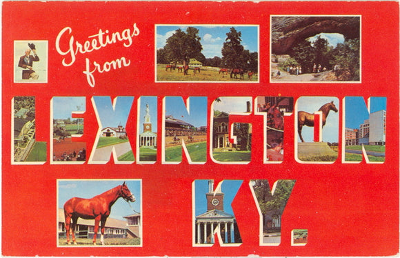 Greetings from Lexington, KY Large Letter - Carey's Emporium