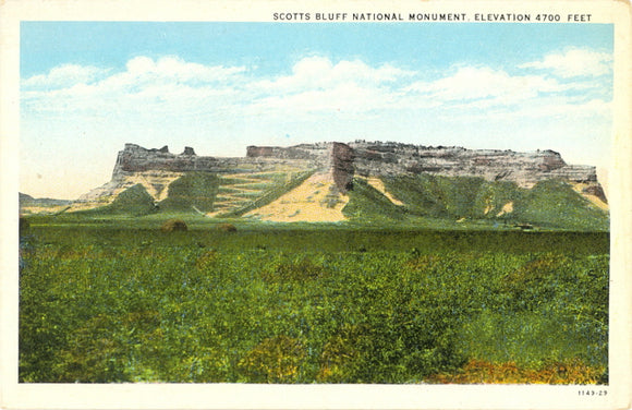 Scotts Bluff National Monument, Elevation 4700 Feet, Scotts Bluff, NE - Carey's Emporium