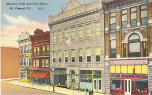 Masonic Hall and Post Office, Mt. Carmel, PA - Carey's Emporium