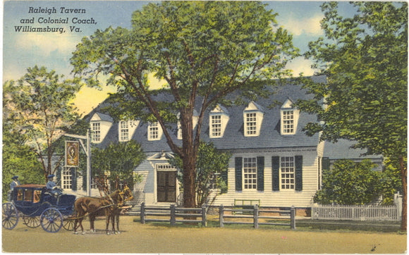 Raleigh Tavern and Colonial Coach, Williamsburg, VA - Carey's Emporium