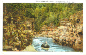 Going Down the Rapids, Ausable Chasm, NY - Carey's Emporium