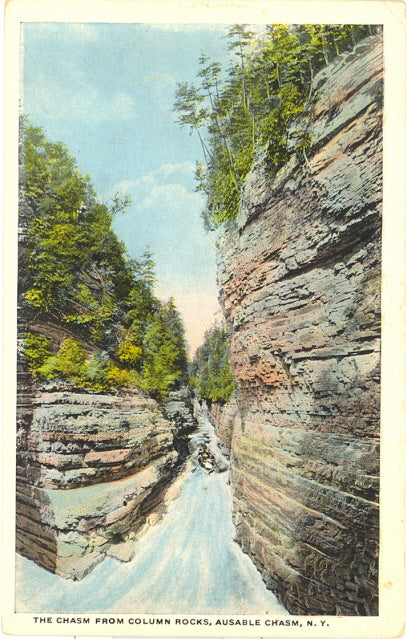 The Chasm from Column Rocks, Ausable Chasm, NY - Carey's Emporium