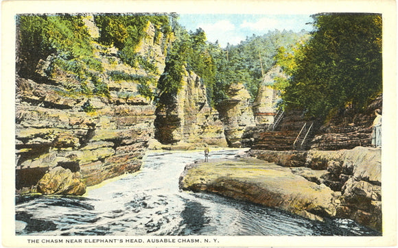 The Chasm Near Elephant's Head, Ausable Chasm, NY - Carey's Emporium