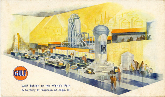 Gulf Exhibit at the World's Fair, A Century of Progress, Chicago, IL - Carey's Emporium