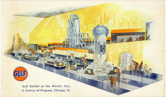 Gulf Exhibit at the World's Fair, A Century of Progress, Chicago, IL - Carey's Emporium