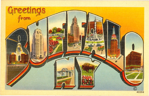 Greetings From Buffalo, NY Large Letter - Carey's Emporium
