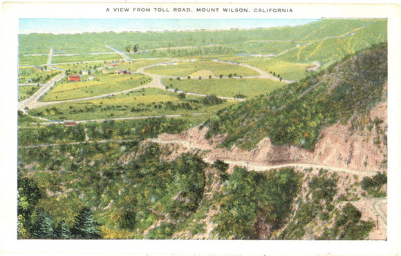 A View from Toll Road, Mount Wilson, CA - Carey's Emporium