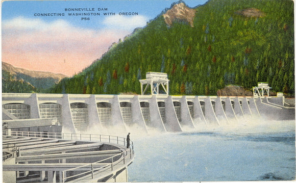 Bonneville Dam Connecting Washington With Oregon - Carey's Emporium
