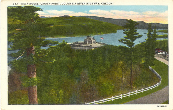 Vista House, Crown Point, Columbia River Highway, OR - Carey's Emporium