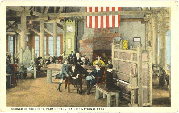 Corner of the Lobby, Paradise Inn, Rainier National Park - Carey's Emporium