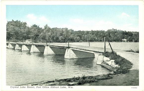 Crystal Lake Resort, Post Office Elkhart Lake, WI - Carey's Emporium