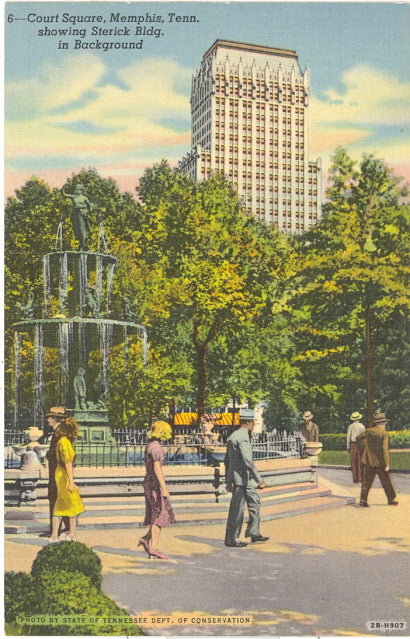 Court Square, showing Sterick Bldg. in Background, Memphis, TN - Carey's Emporium
