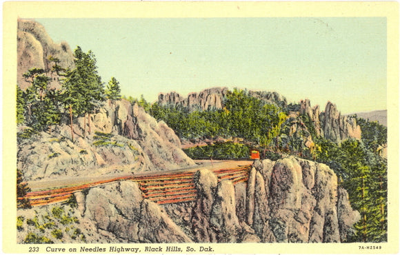 Curve on Needles Highway, Black Hills, SD - Carey's Emporium