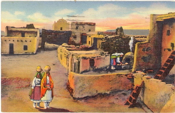 Plaza and Old Church, Laguna Indian Pueblo, Gallup, NM - Carey's Emporium