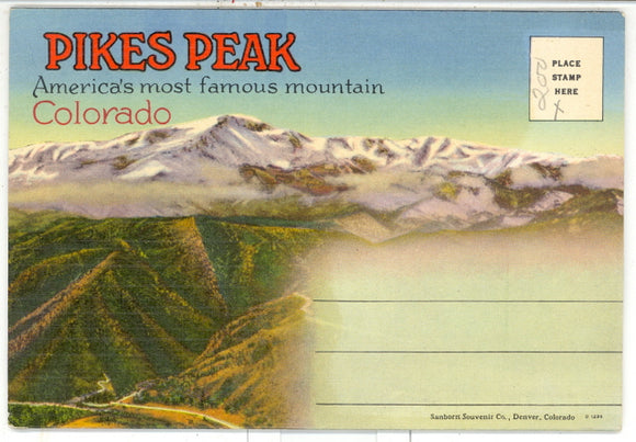 Pikes Peak CO, Souvenir  Folder - Carey's Emporium