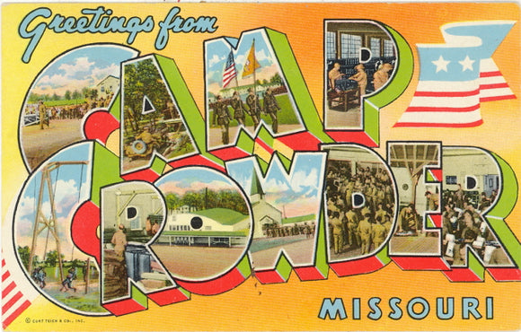 Camp Crowder, MO Large Letter - Carey's Emporium