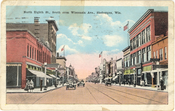 North Eighth Street, South from Wisconsin Ave., Sheboygan, WI - Carey's Emporium