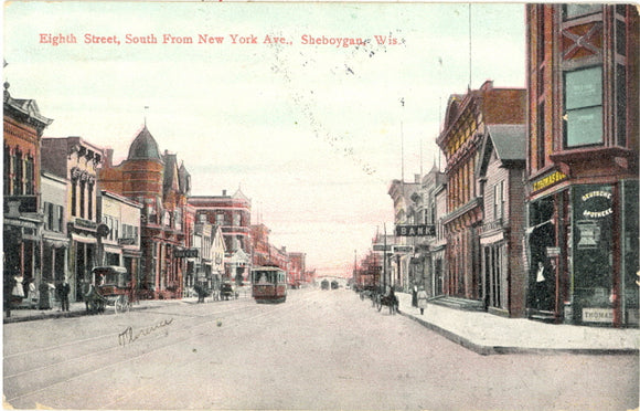 Eighth Street, South From New York Ave., Sheboygan, WI - Carey's Emporium