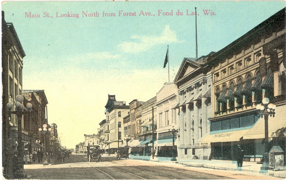 Main St., Looking North from Forest Ave., Fond du Lac, WI - Carey's Emporium