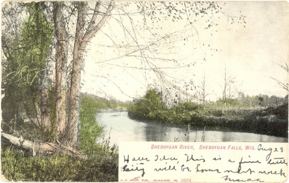 Sheboygan River, Sheboygan Falls, WI - Carey's Emporium