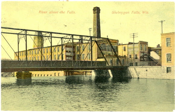River Above the Falls, Sheboygan Falls, WI - Carey's Emporium