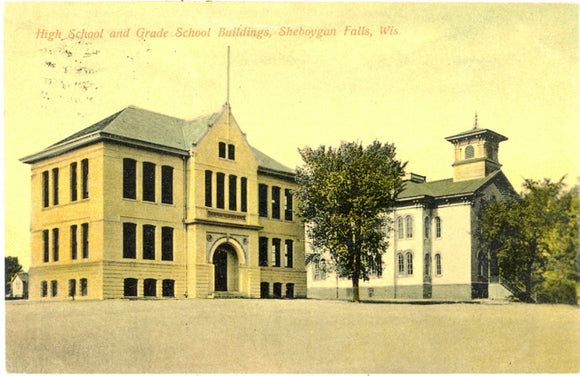 High School and Grade School Buildings, Sheboygan Falls, WI - Carey's Emporium