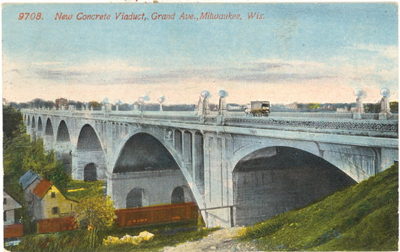 New Concrete Viaduct, Grand Ave., Milwaukee, WI - Carey's Emporium