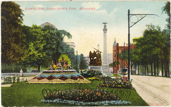 Flower Beds, Grand Avenue Park, Milwaukee, WI - Carey's Emporium