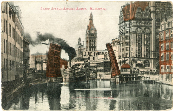Grand Avenue Bascule Bridge, Milwaukee, WI - Carey's Emporium