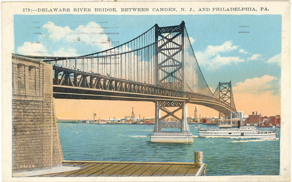 Delaware River Bridge, Between Camden, NJ, and Philadelphia, PA - Carey's Emporium