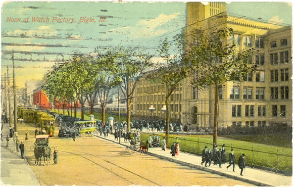 Noon at Watch Factory, Elgin, IL - Carey's Emporium