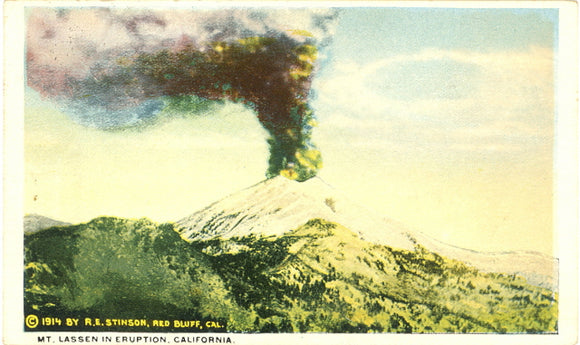Mt. Lassen in Eruption, CA - Carey's Emporium