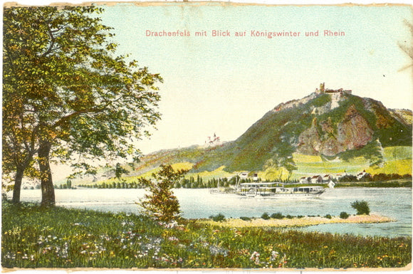 Drachenfels mit Blick auf Konigswinter und Rhein - Carey's Emporium