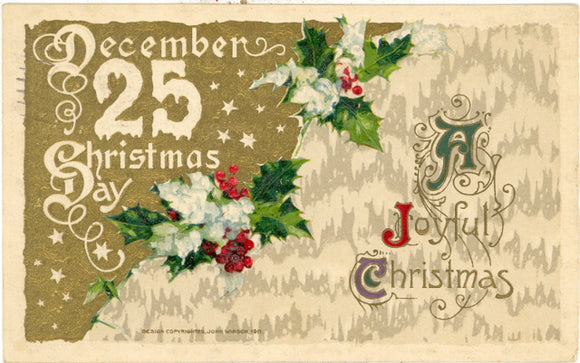 December 25 Christmas Day, A Joyful Christmas - Carey's Emporium