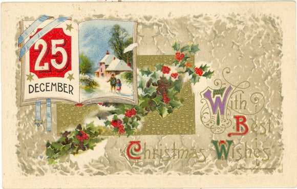 25 December, With Best Christmas Wishes - Carey's Emporium