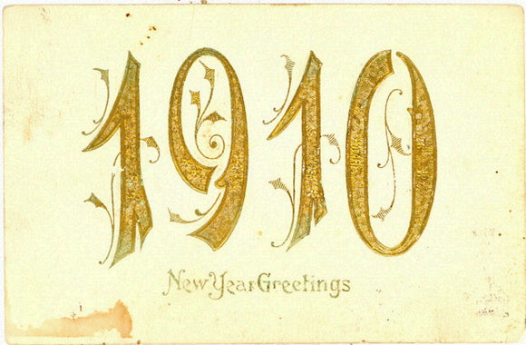 1910, New Year Greetings