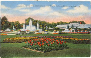 Sunken Gardens and Greenhouse at Garfield Park, Indianapolis, IN - Carey's Emporium