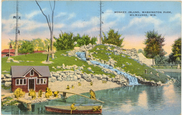 Monkey Island, Washington Park, Milwaukee, WI - Carey's Emporium