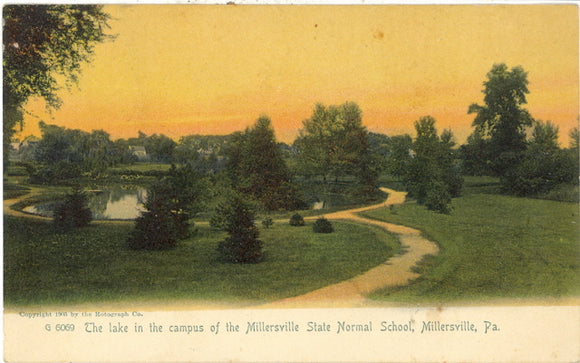 The Lake in the Campus of the Millersville State Normal School, Millersville, PA - Carey's Emporium