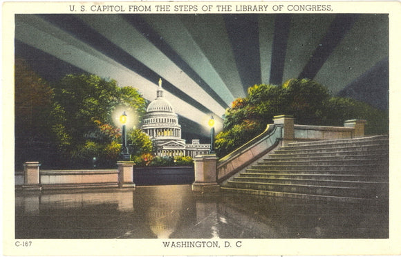 U. S. Capitol from the Steps of the Library of Congress, Washington, DC - Carey's Emporium
