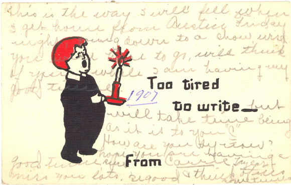 Too Tired to Write - Carey's Emporium