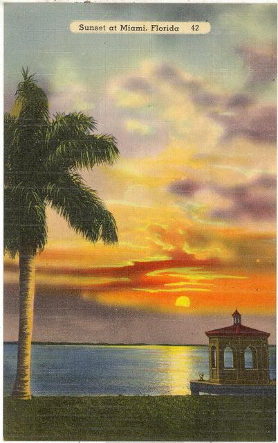 Sunset at Miami, FL - Carey's Emporium