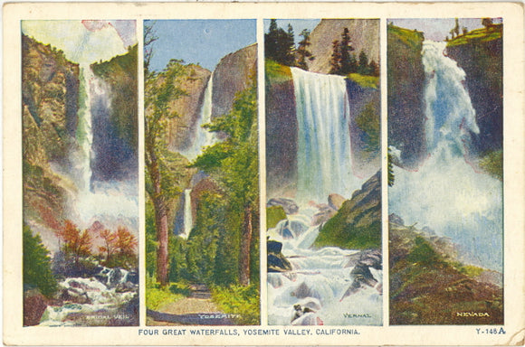 Four Great Waterfalls, Yosemite Valley, CA - Carey's Emporium