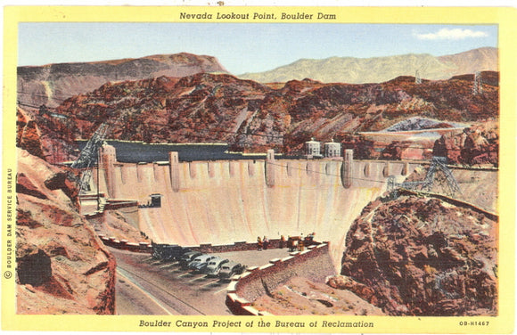Nevada Lookout Point, Boulder Dam, NV - Carey's Emporium