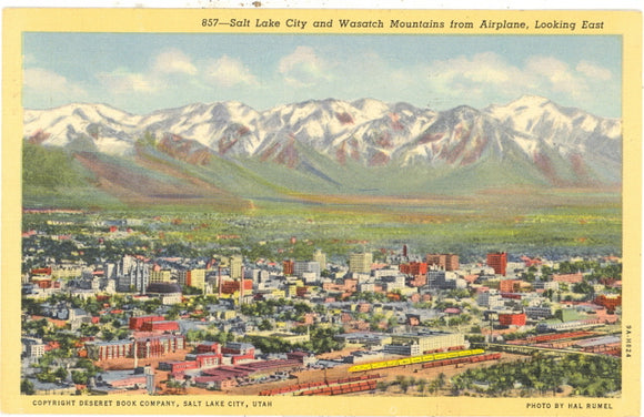 From Airplane, Looking East, Salt Lake City, UT - Carey's Emporium