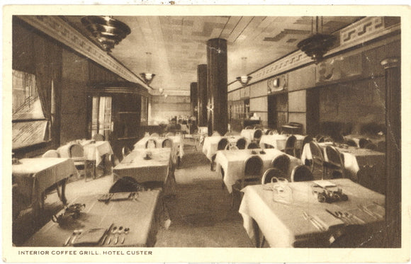 Custer Hotel, Coffee Shop, Galesburg, IL - Carey's Emporium