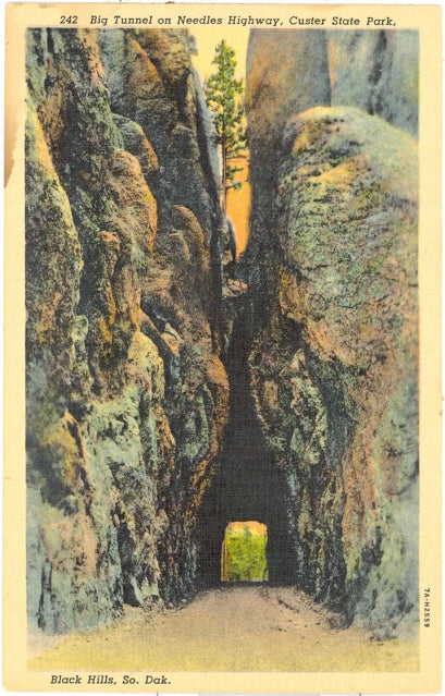 Big Tunnel on Needles Highway, Custer State Park, Black Hills, SD - Carey's Emporium