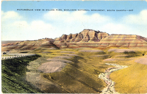 Picturesque View in Dillon Pass, Badlands National Monument, SD - Carey's Emporium