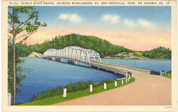Clinch River Bridge, Between Middleboro, KY and Knoxville, TN on Highway 33 - Carey's Emporium