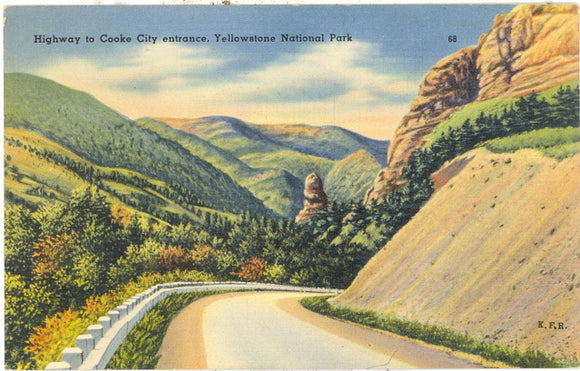 Highway to Cooke City Entrance, Yellowstone National  Park - Carey's Emporium